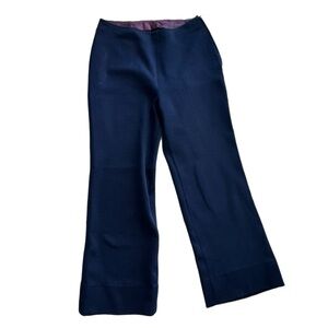 Vintage Navy High-Waisted Wide-Leg Trousers